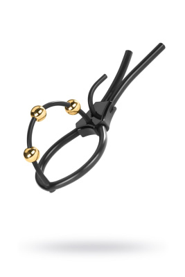 Электросбруя Mystim Pearly Pete, силикон, черный, 14 см (0T-00015896)