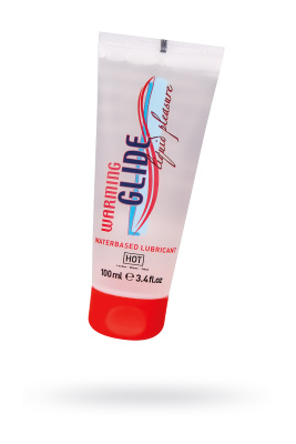 Согревающая смазка на водной основе HOT Glide, 100 мл (0T-00000874)