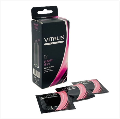 Презервативы супертонкие №12+3 Super thin VITALIS (150311)