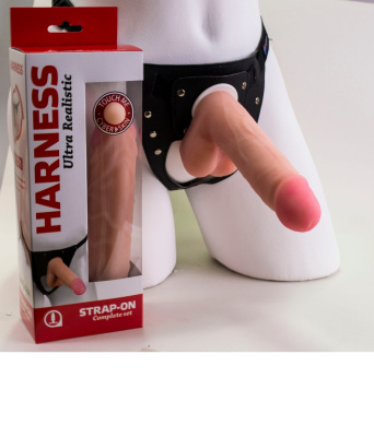 Фаллоимитатор на трусиках HARNESS, L 160 мм D 37 мм (731703)