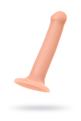 Ремневой нереалистичный страпон на присоске Strap-on-me, M, силикон, телесный, 18 см (0T-00015787)