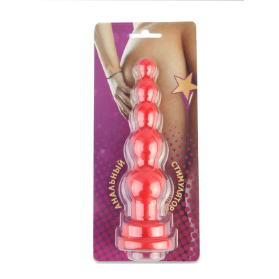 Анальный стимулятор Елочка. Красный (652-03 BX DD)