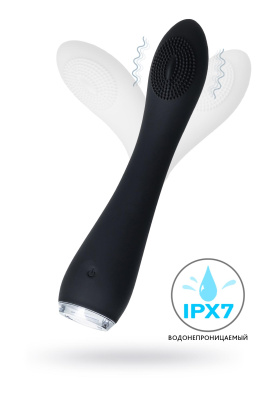 Вибратор PPP SHIO-PRO, силикон, черный, 21 см (УТ-00001249)