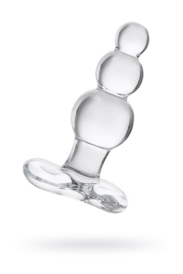 Анальная втулка Sexus Glass, стекло, прозрачная, 10,5 см, d 3,5 см (0T-00002411)