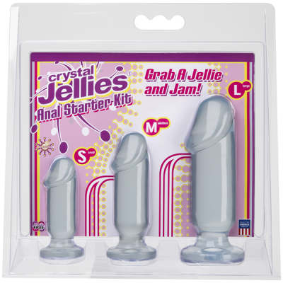 Анальные фаллоимитаторы 3 шт прозрачные (283-21 CD DJ)